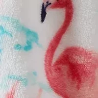 Whimsy Flamingos Plush Throw Blanket