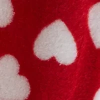 Ditsy Hearts Plush Throw Blanket