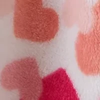 Valentines Heart Plush Throw Blanket