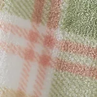 Pastel Plaid Plush Throw Blanket