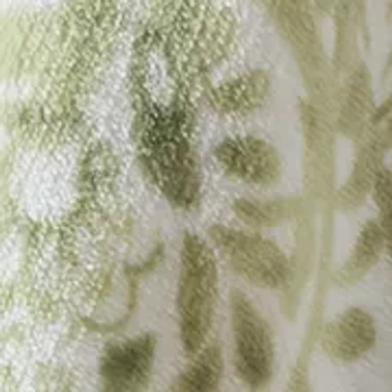 Green Paisley Plush Throw Blanket