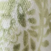 Green Paisley Plush Throw Blanket