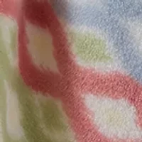 Ikat Lattice Plush Throw Blanket