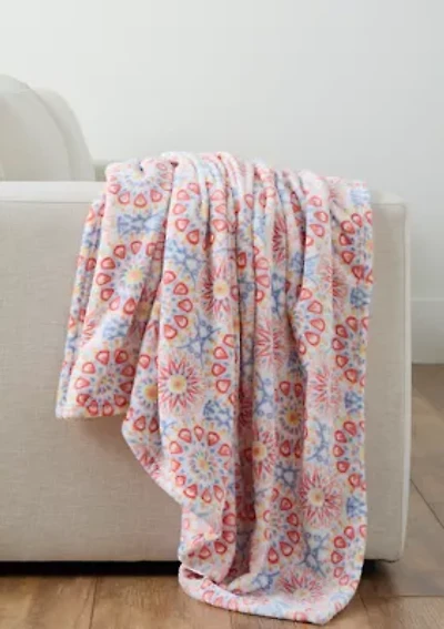 Medallion Plush Throw Blanket