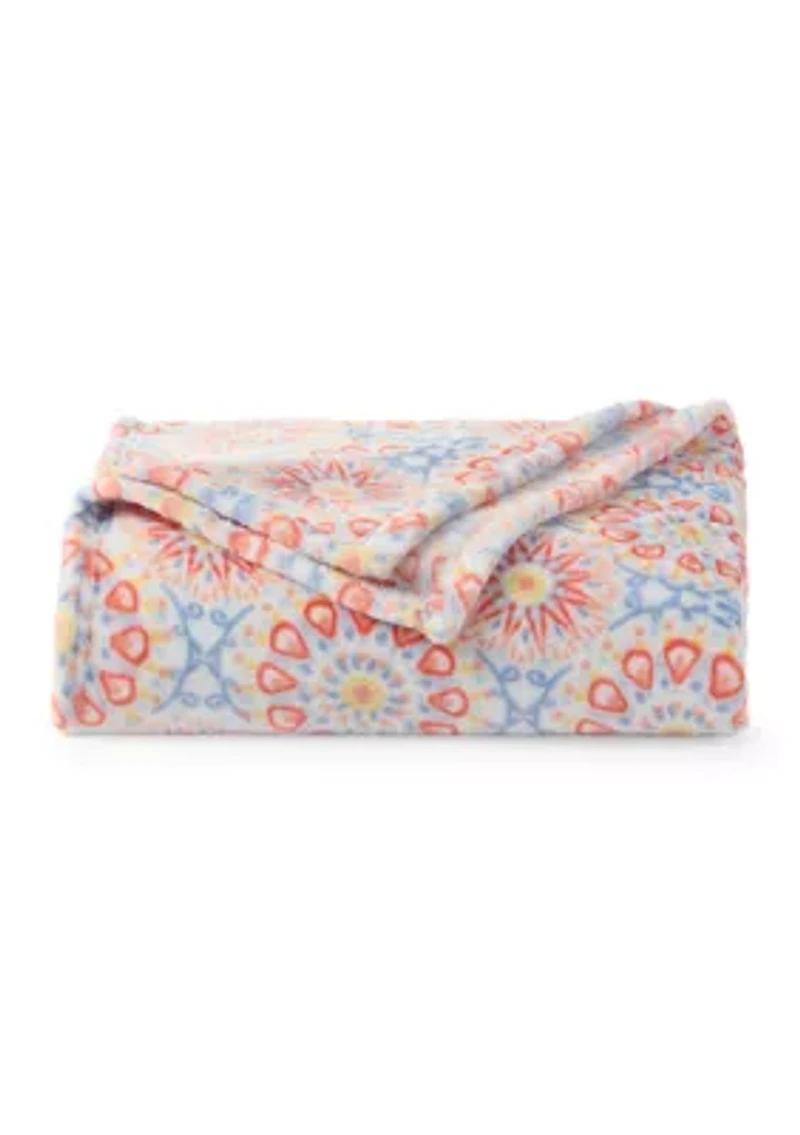 Medallion Plush Throw Blanket