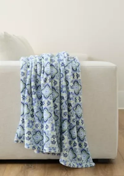 Medallion Plush Throw Blanket