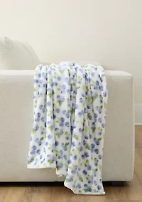 Blueberries Plush Throw