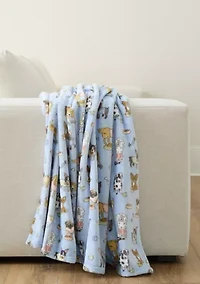 Dog Plush Throw