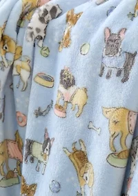 Dog Plush Throw