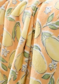 Lemons Plush Throw