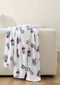 American Multi Plush Throw