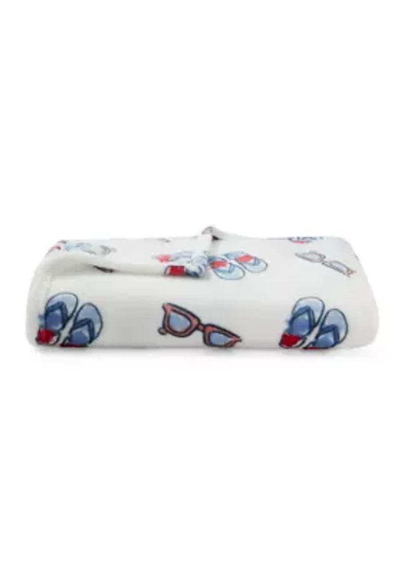 American Multi Plush Throw