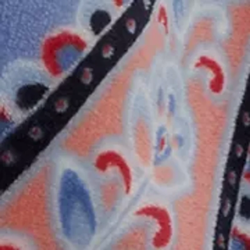 Clean Paisley Plush Throw Blanket
