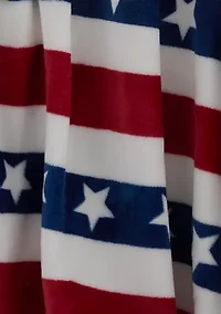 Americana Plush Throw Blanket