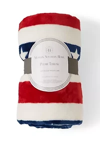 Americana Plush Throw Blanket