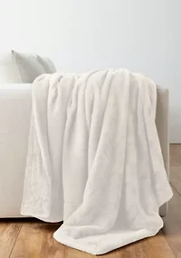 Shearling Throw Blanket and Cozy Sock Set