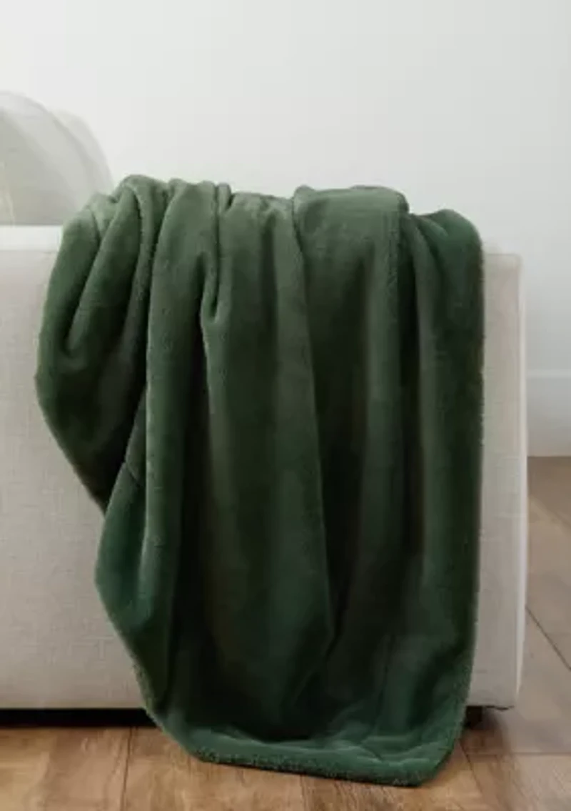 Shearling Throw Blanket and Cozy Sock Set