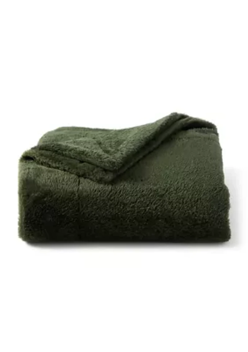 Shearling Throw Blanket and Cozy Sock Set