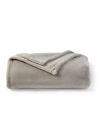 Solid Plush Throw Blanket