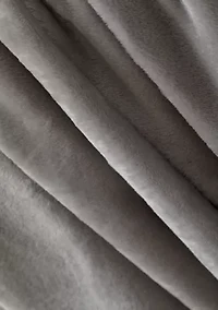 Solid Plush Throw Blanket