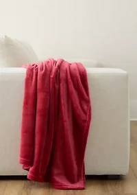 Solid Plush Throw