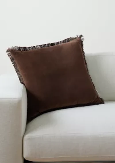 Fringe Square Throw Pillow