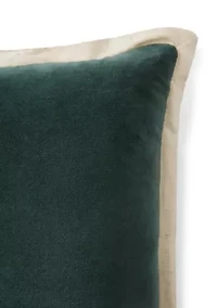  Layton Green Velvet Rectangle Pillow