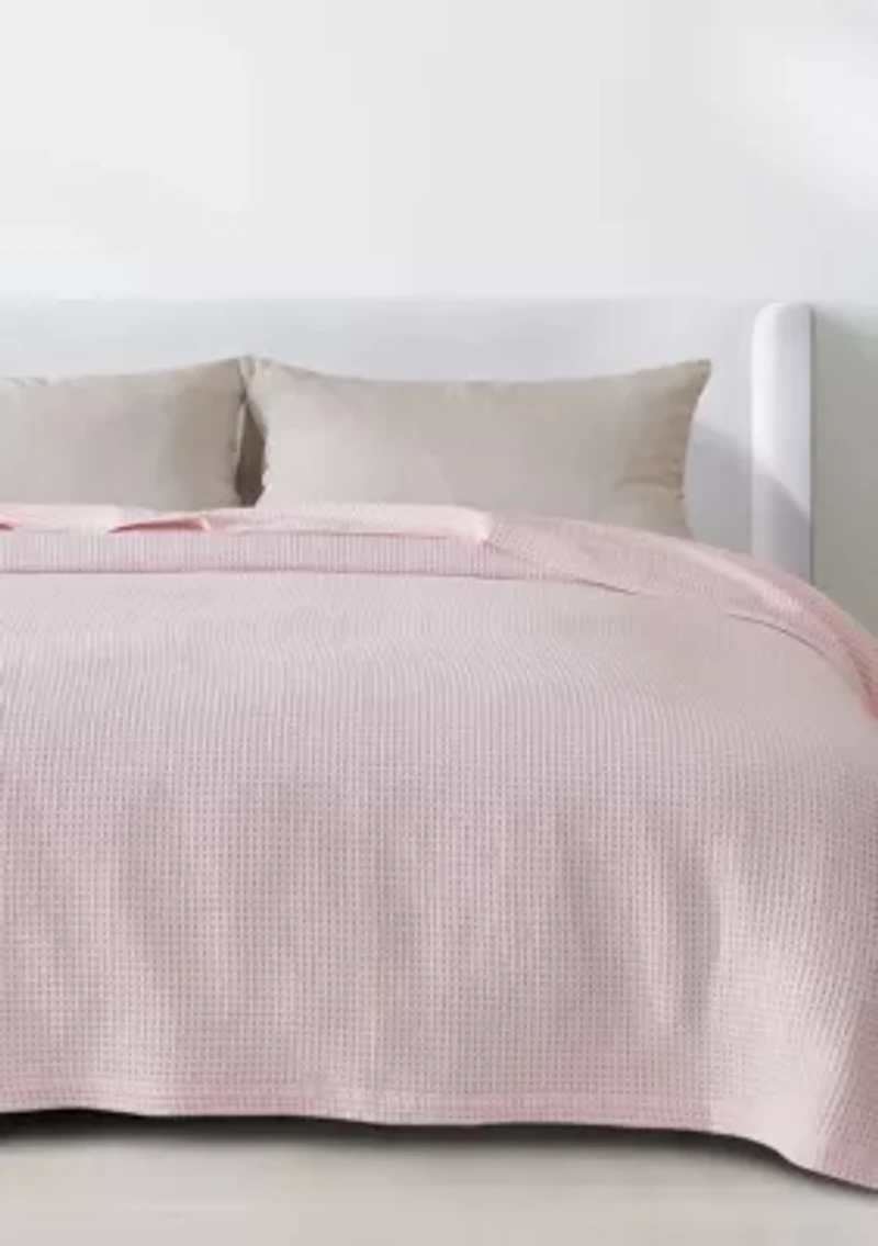 100% Cotton Waffle Weave Blanket