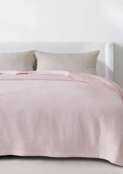 100% Cotton Waffle Weave Blanket