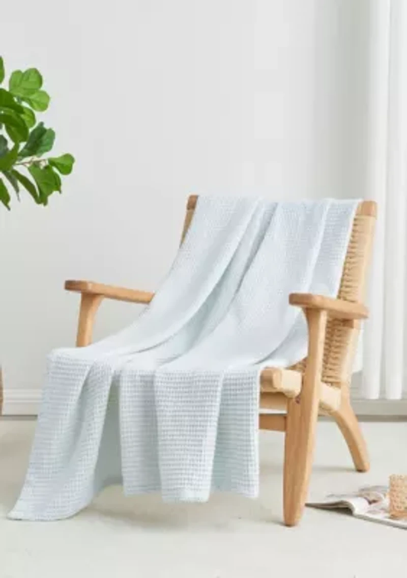 100% Cotton Waffle Weave Blanket