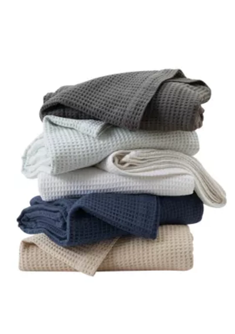 100% Cotton Waffle Weave Blanket