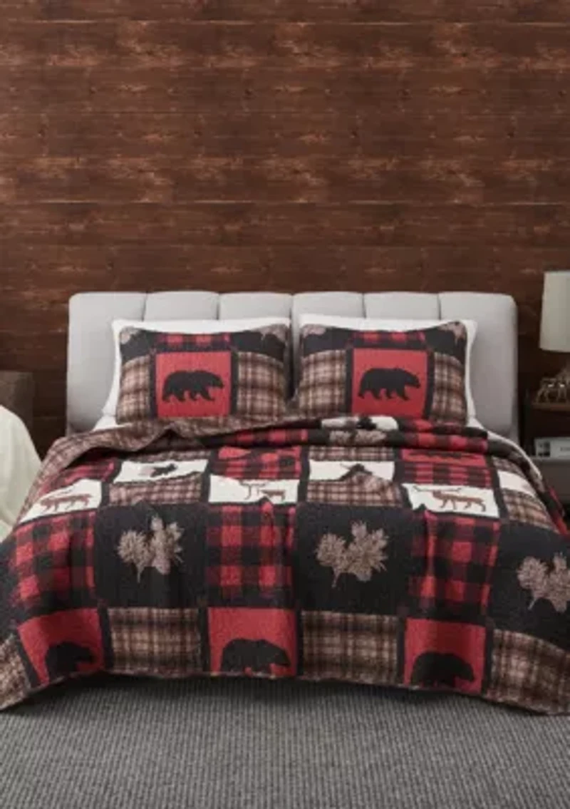 Lodge Inspired Patchwork Quilt Set