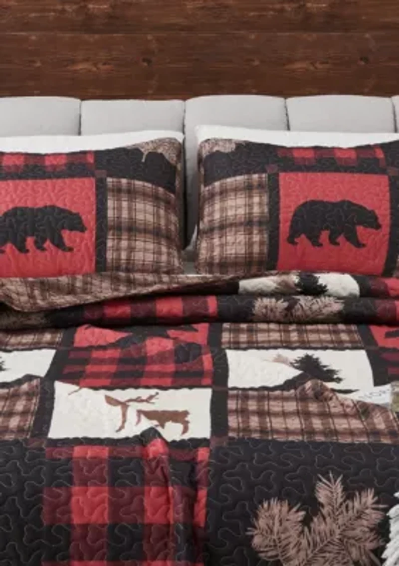 Lodge Inspired Patchwork Quilt Set