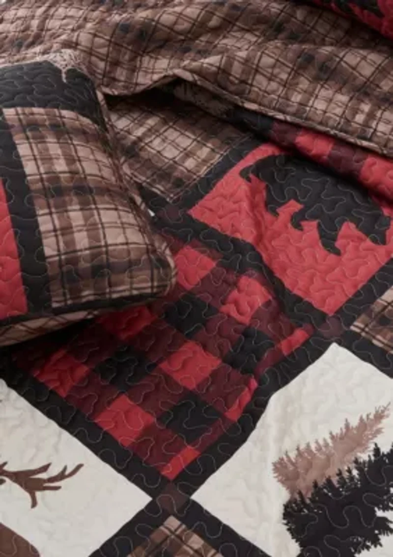 Lodge Inspired Patchwork Quilt Set