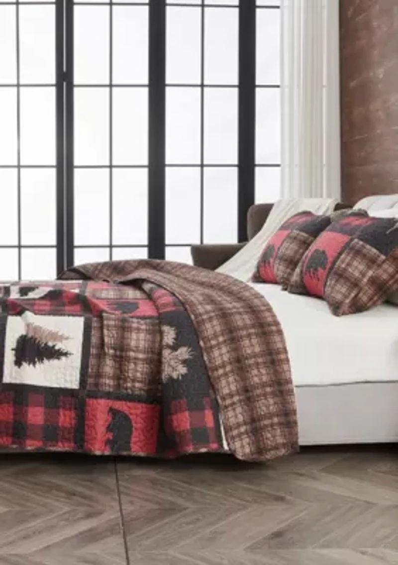 Lodge Inspired Patchwork Quilt Set