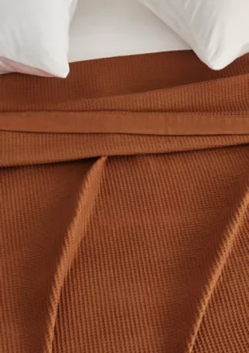 100% Cotton Waffle Weave Blanket
