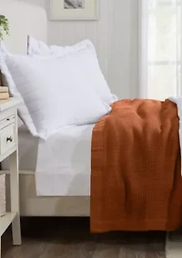 100% Cotton Waffle Weave Blanket