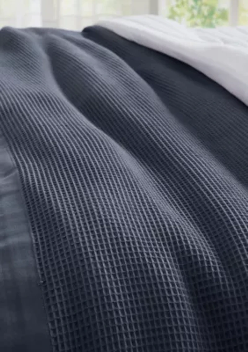 100% Cotton Waffle Weave Blanket