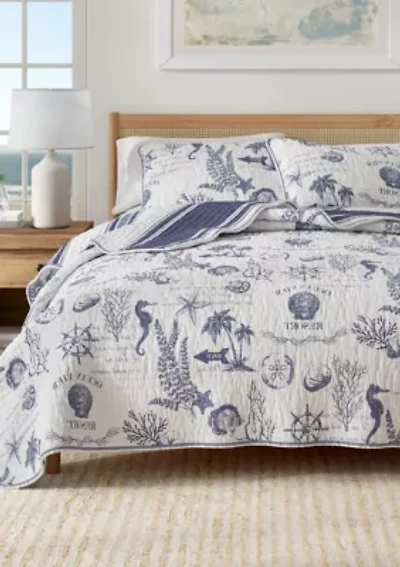 Seacost Memories Coastal Quilt Set