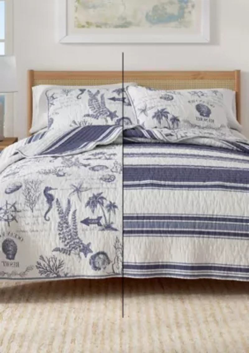 Seacost Memories Coastal Quilt Set