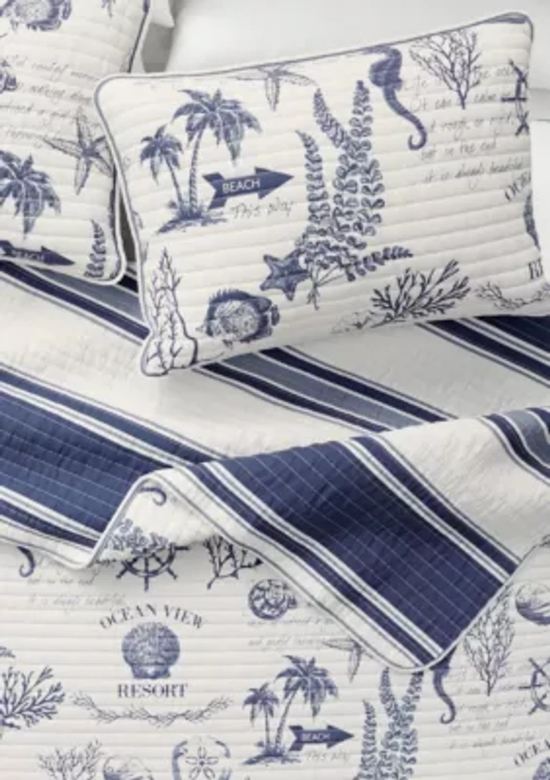 Seacost Memories Coastal Quilt Set