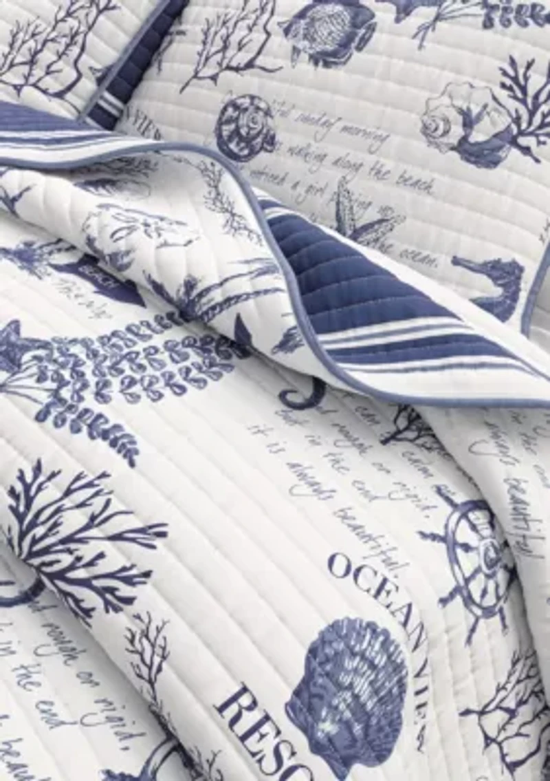 Seacost Memories Coastal Quilt Set