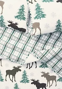 Wildlife Moose Printed Quilt Set