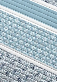 Striped Paisley Quilt Set