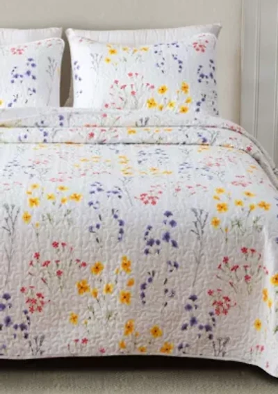 Colorful Wildflower Quilt Set