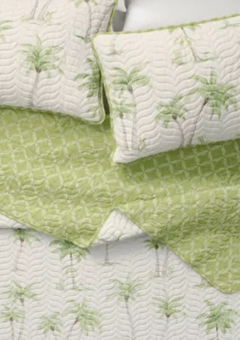 Palm Tree Coastal Quilt Set