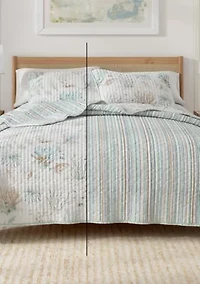Coastal Coral Quilt Set