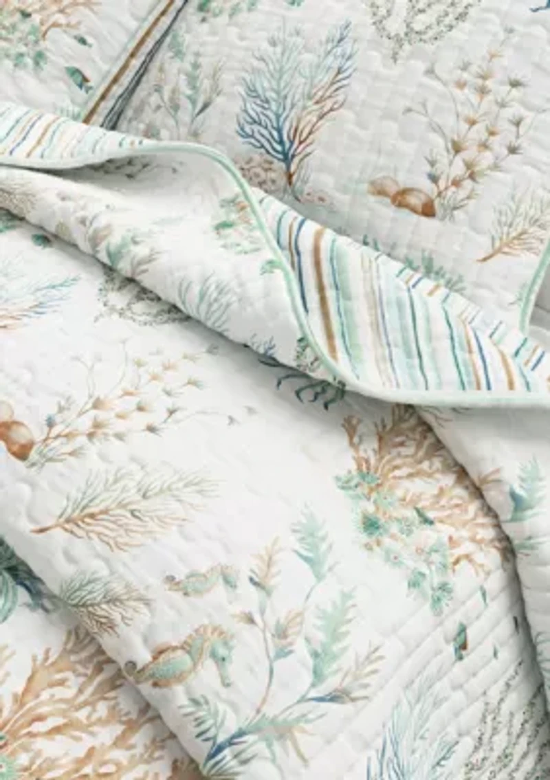 Coastal Coral Quilt Set
