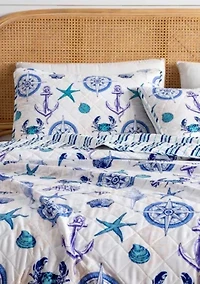 Nautical Motif Quilt Set