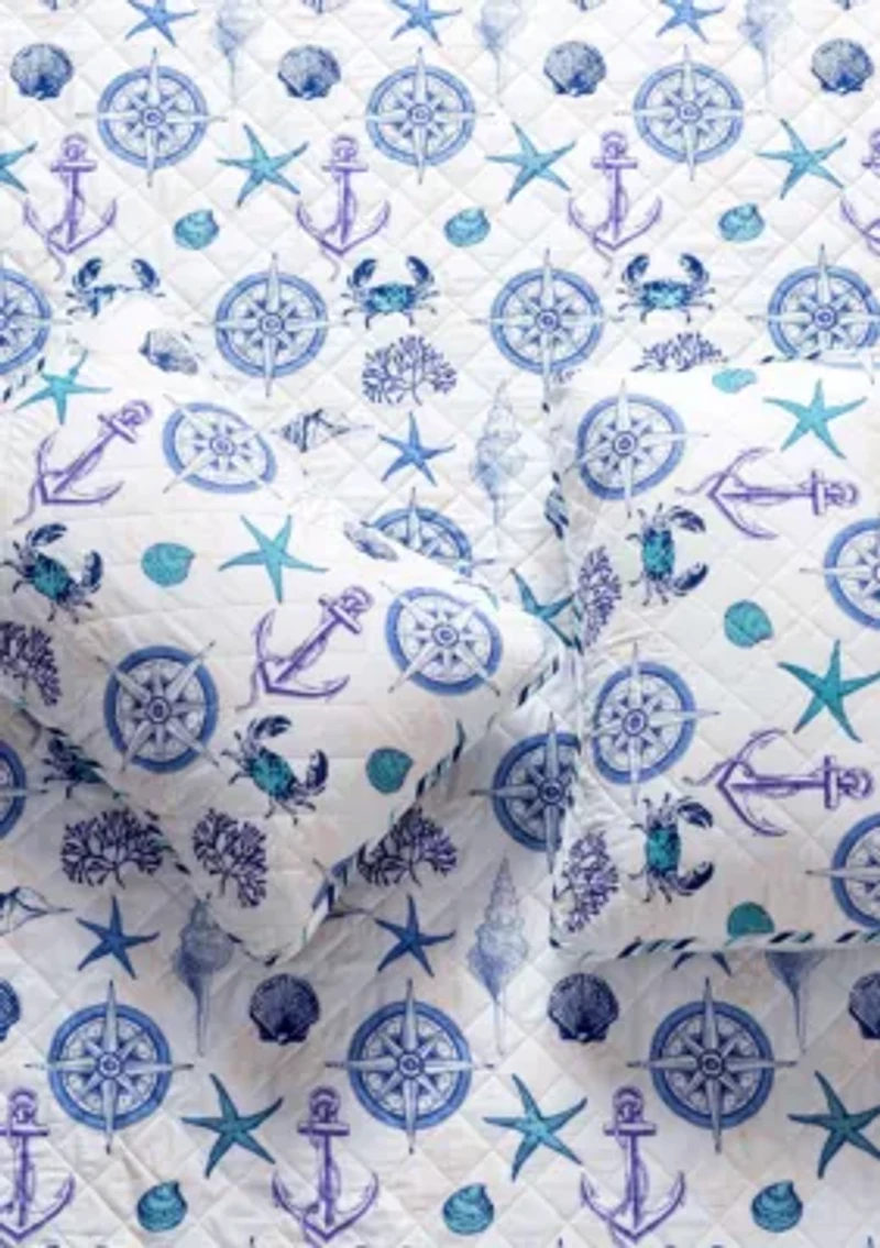 Nautical Motif Quilt Set